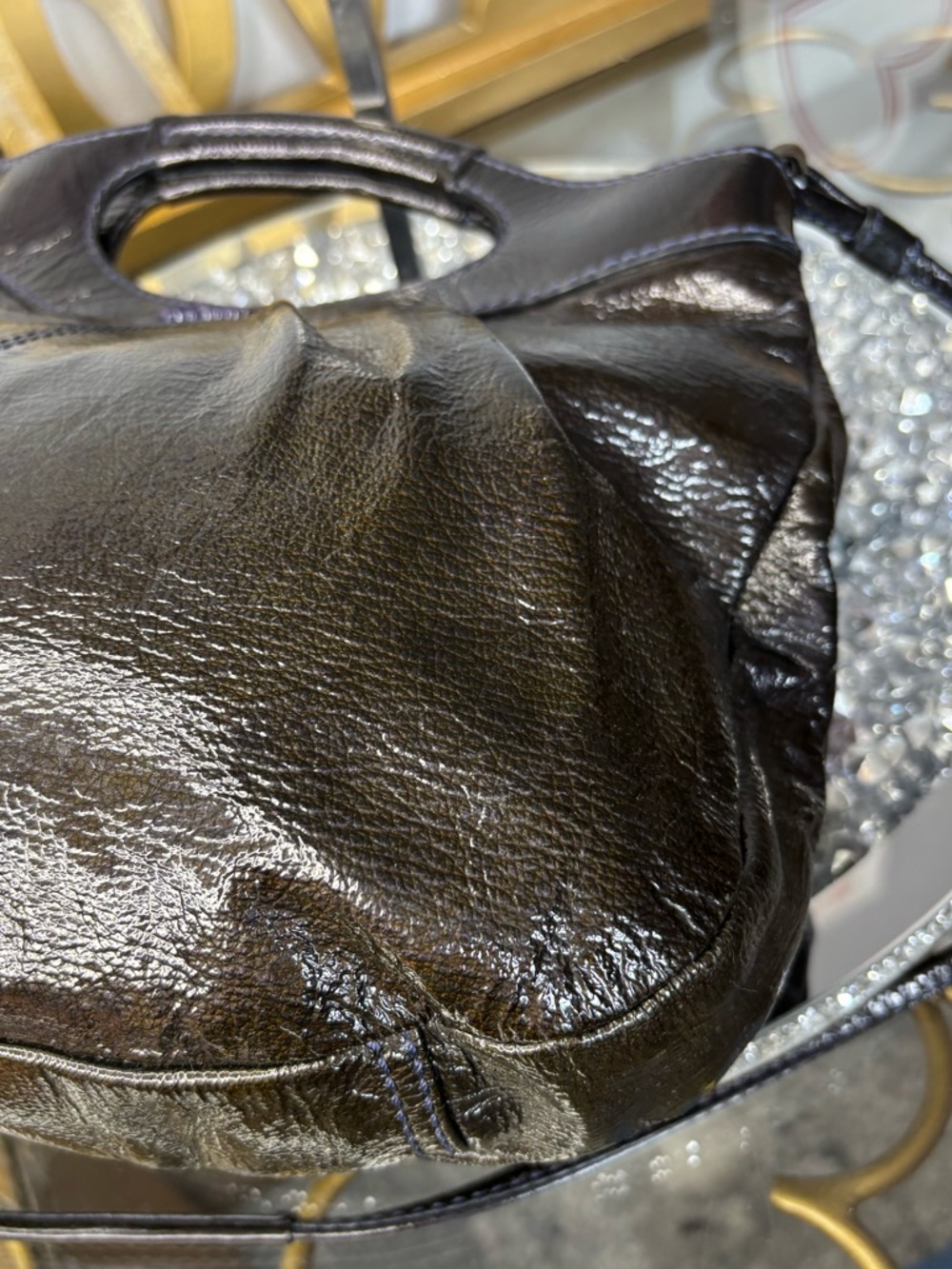 Coach 2009 Lexi Pleated Patent Leather Crossbody EUC - Picture 10 of 12